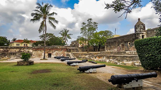 Home View of fort Jesus in Mombasa on a cloudy day, Kenya